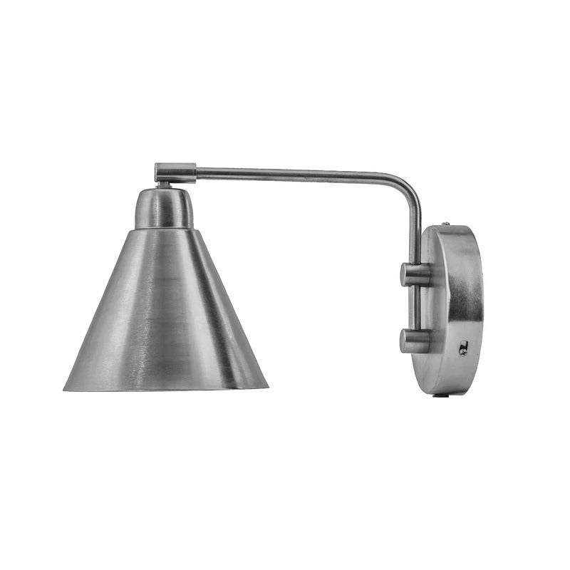 House Doctor Wandleuchte Wandlampe Licht Lampe Silber Game L 30 cm gebürstet - 5707644914643