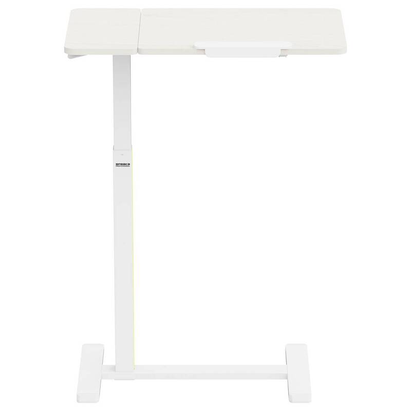 SpeaKa Professional Schreibtisch Arbeitstisch höhenverstellbar 710x400mm Weiß - 4064161499086