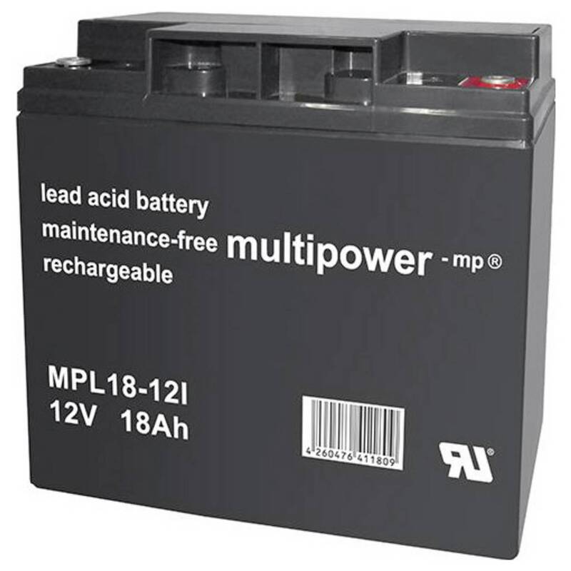 Multipower Bleiakku Akku Speicher MPL18-12 blei-vlies agm wiederaufladbar - 4260476411809