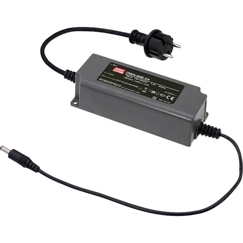 Mean Well Tischnetzteil OWA-60E-54 54V 1.12A 60W Stromversorgung Adapter - 4711287429786