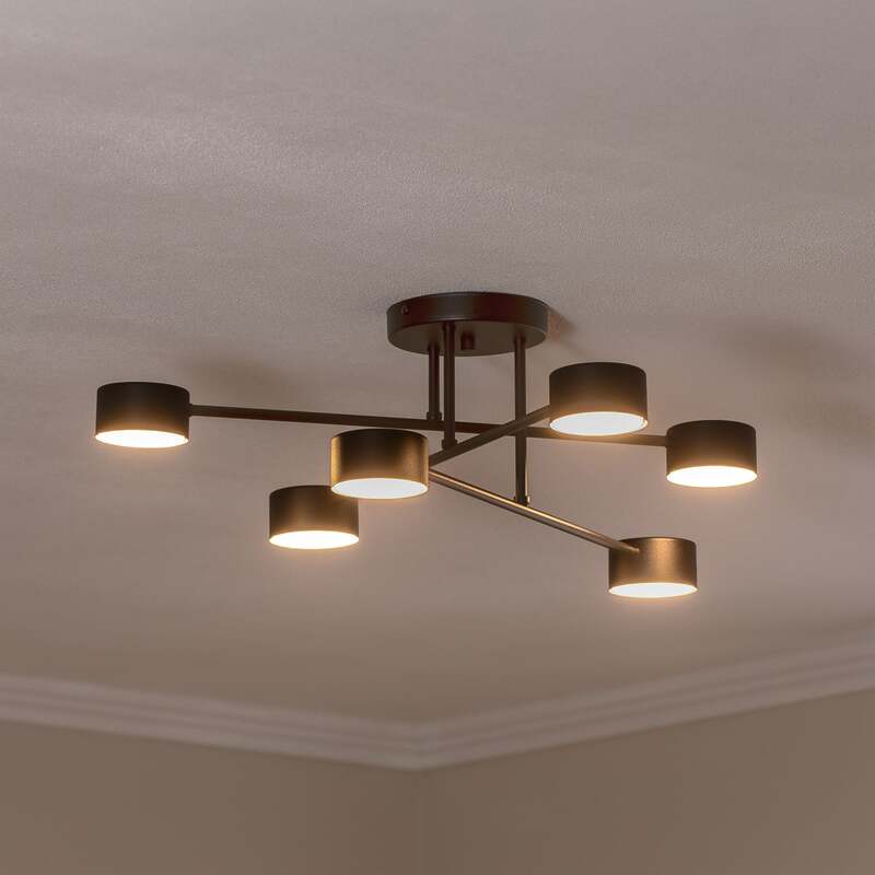 Deckenleuchte Modus 6 Stahl sechsflammig GX53 schwarz Lampe Leuchte SIEHE TEXT - 5901738929715