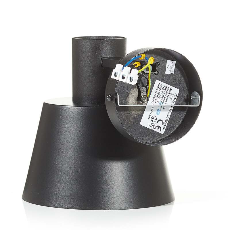 Euluna Wandleuchte Dunka Wandleuchte Lampe Leuchte Metall einflammig E27 schwarz - 5902846816591