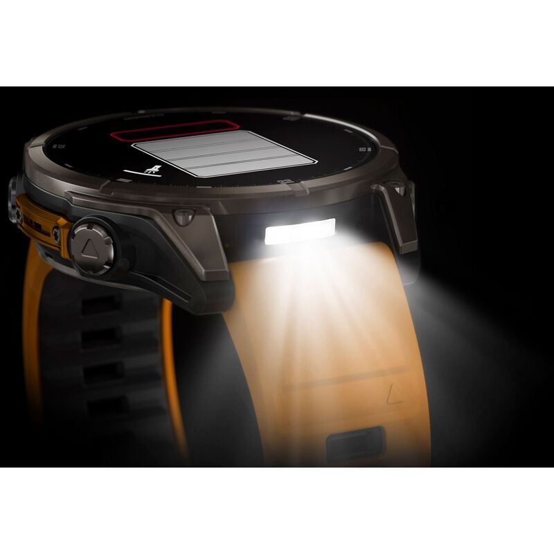 Garmin Smartwatch Fenix 8 Titan GPS Aktivitätstracker 47mm AMOLED orange 100m - 0753759338084