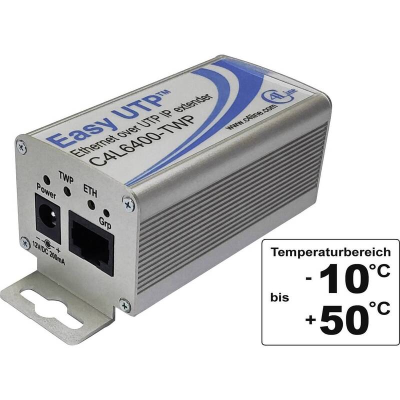 Renkforce Netzwerkverlängerung 2-Draht 500m 100MBit/s ohne PoE-Funktion 1 St. - 4016139052816