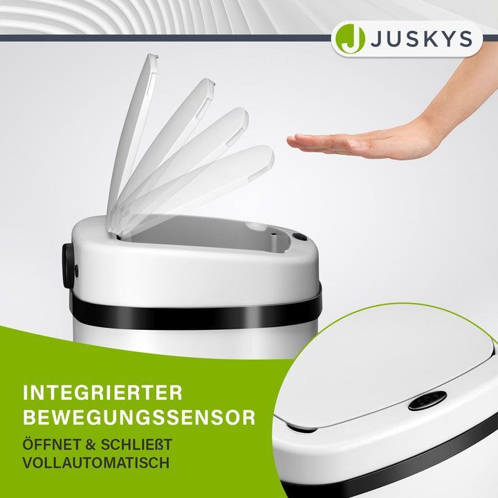 Rechteckiger Mülleimer Abfalleimer mit Sensor Hygienisch 50l Komfortabel - 4260565529828
