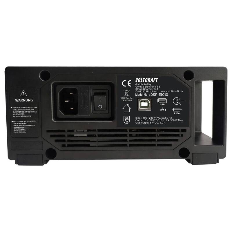 Voltcraft Labornetzgerät DSP-15010 0-150V 10A 500W USB einstellbar kompakt 1x - 4064161484570