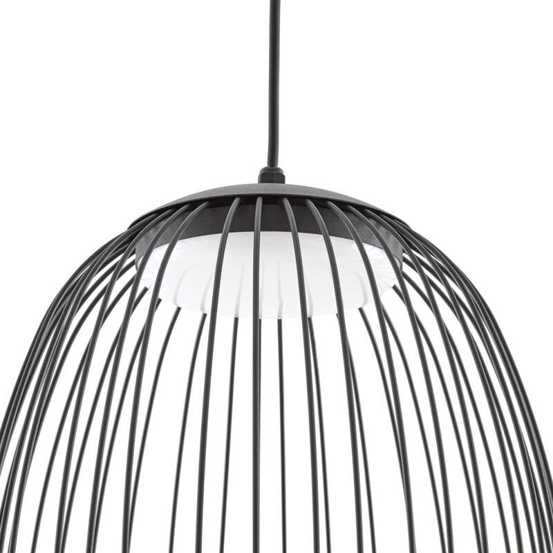 Lucande Außenleuchte Hängeleuchte Richi LED dimmbar schwarz 3000K IP44 Ø35cm - 4255830912689