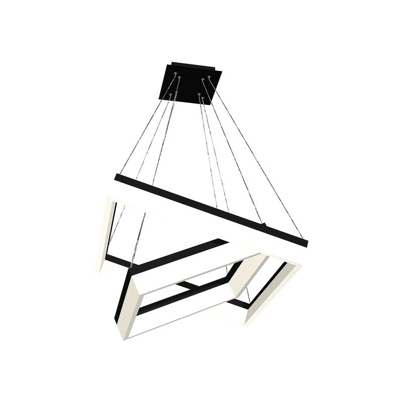 Milagro Pendelleuchte Hängelampe LED Metall Acryl weiß schwarz Modern Stil - 5902693700821