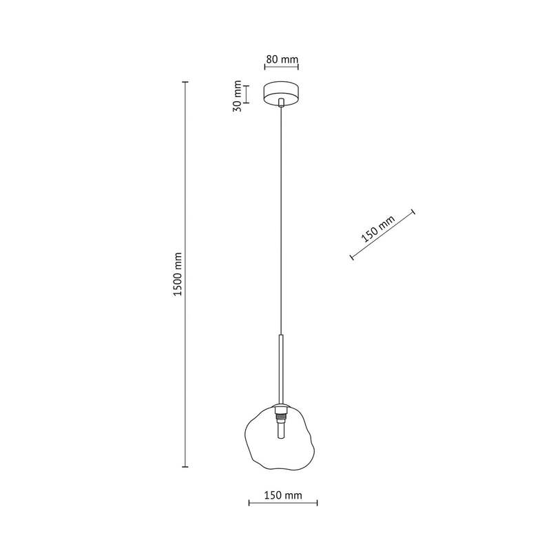 TK-Lighting Hängeleuchte Lava LED Pendelleuchte Lampe dimmbar sand Ø15cm - 5906135111060