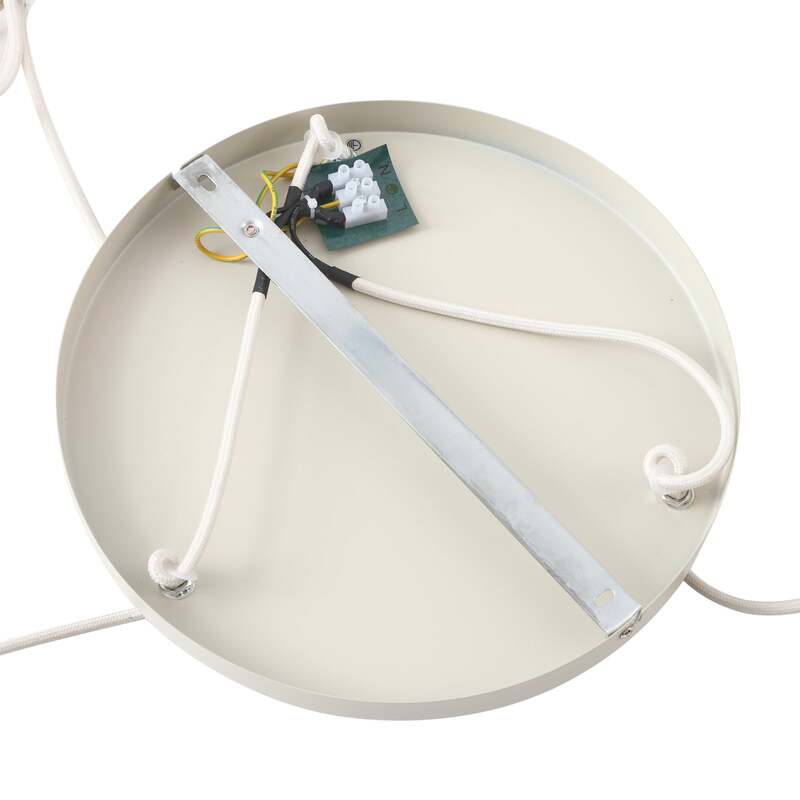 Lindby Hängelampe Hängeleuchte Ovelia LED Pendelleuchte dimmbar beige 3-flammig - 4251911775273