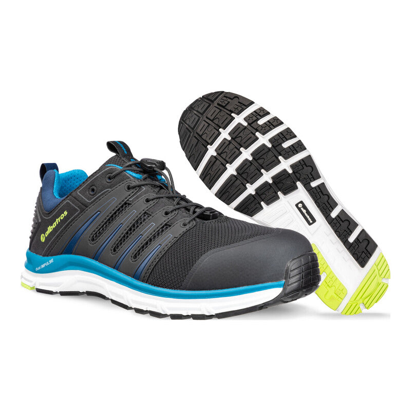 Albatros Halbschuh S1P Breeze Impulse Low ESD HRO SRA Gr. 42 schwarz blau Schuh - 4051428088626