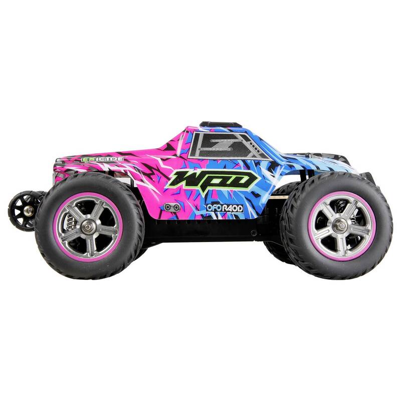 Amewi RC Einsteiger Modellauto MAX20 Monstertruck 1:20 Allradantrieb blau-pink - 4262500341106