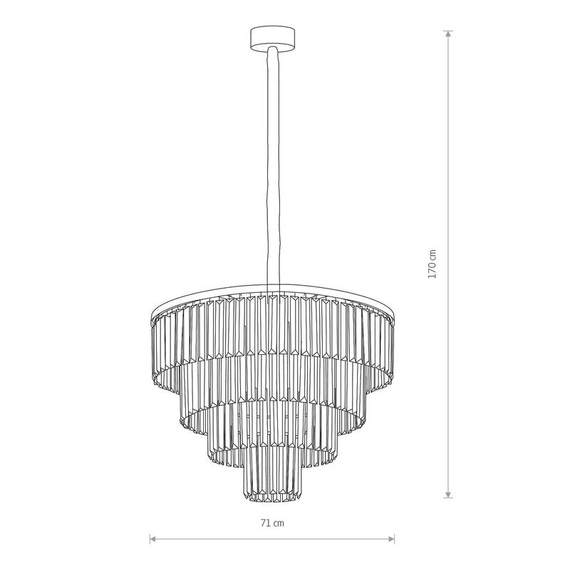 Nowodvorski-Lighting Cristal Hängeleuchte Hängelampe Leuchte Lampe Hängelicht - 5903139761499