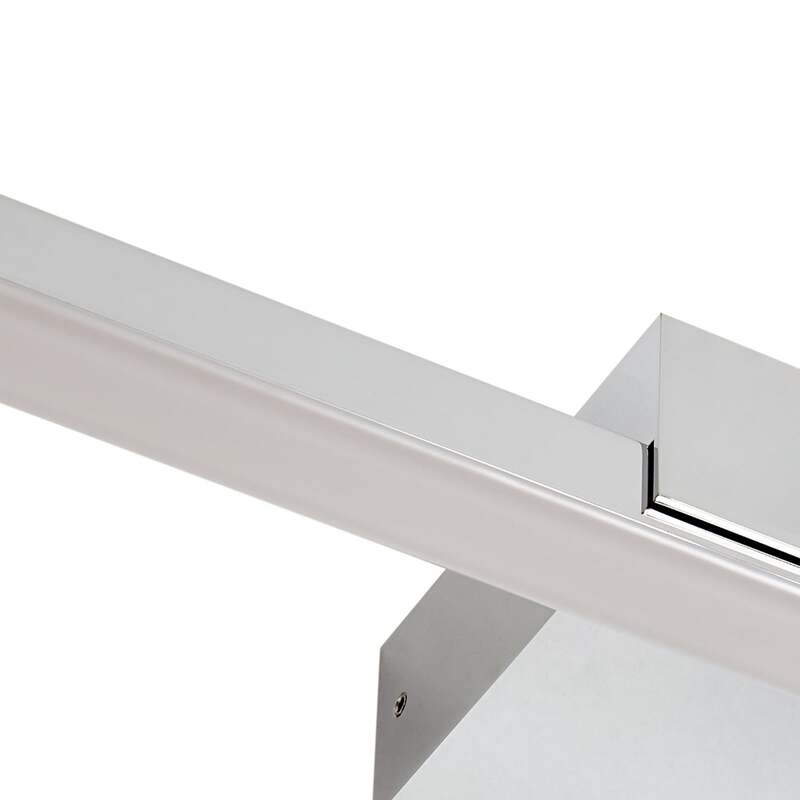 Lucande LED-Spiegellampe Kivana Wandleuchte chrom 120cm IP44 Badezimmerlampe - 4251911776454