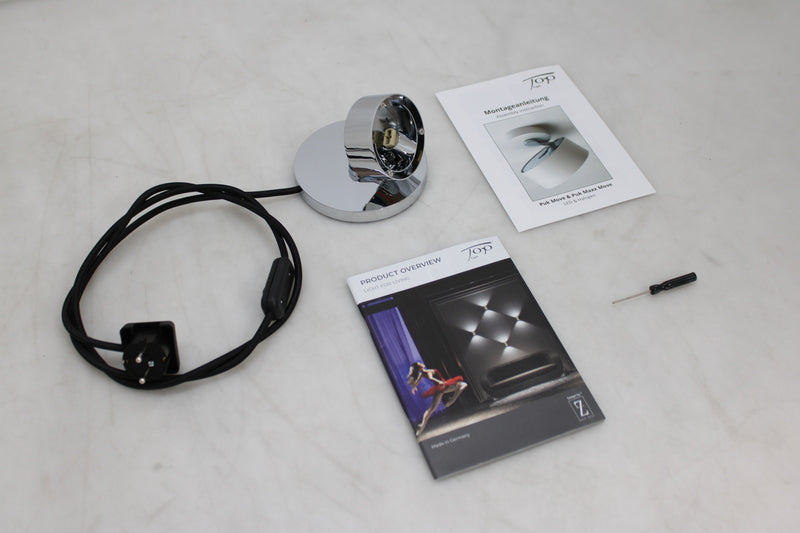 Top Light Tischleuchte Tischstrahler Spot Puk Mini Gestell chrom G9 LED Lampe - 4251349369846