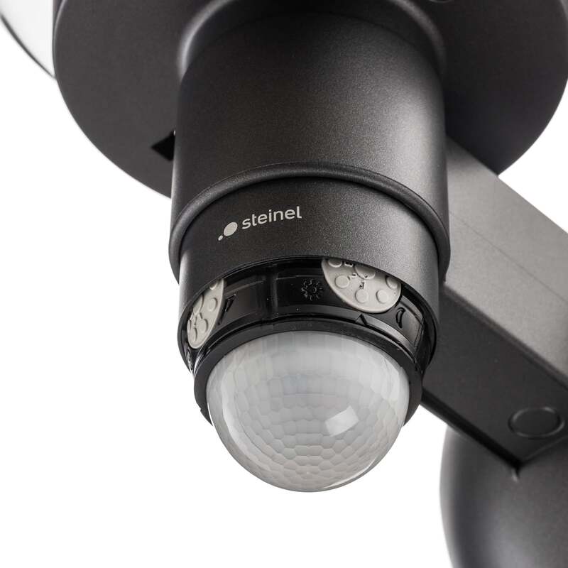 STEINEL L 115 S Sensor-Wandleuchte Außenwandleuchte Lampe Leuchte E27 anthrazit - 4007841059880