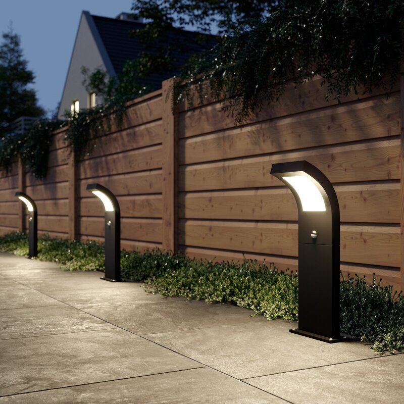 Arcchio Wegeleuchte Gartenlampe LED Sensor Bewegungssensor Advik grafitgrau Auße - 4251096566376