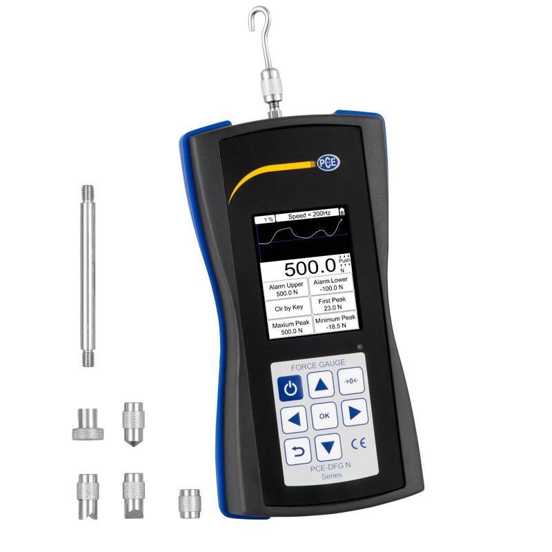 PCE Instruments PCE-DFG N 500 Digital Kraftaufnehmer für Zug- & Druckkraft - 4250348717788