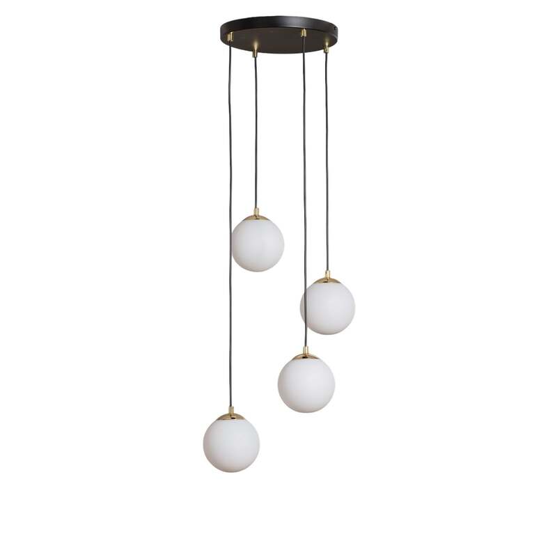 Euluna Glassy Hängeleuchte Hängelampe Leuchte Lampe Pendelleuchte Licht schwarz - 4251911783766