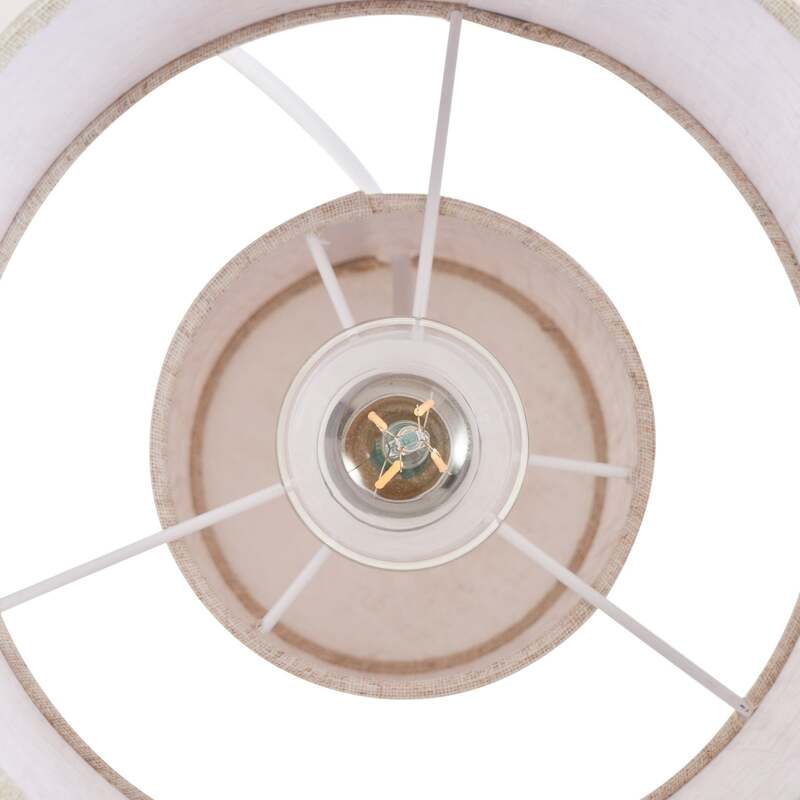 Lindby Tischleuchte Elfie LED Lampe Leuchte beige Textil E27 Ø23cm Höhe 30cm - 4255830906480