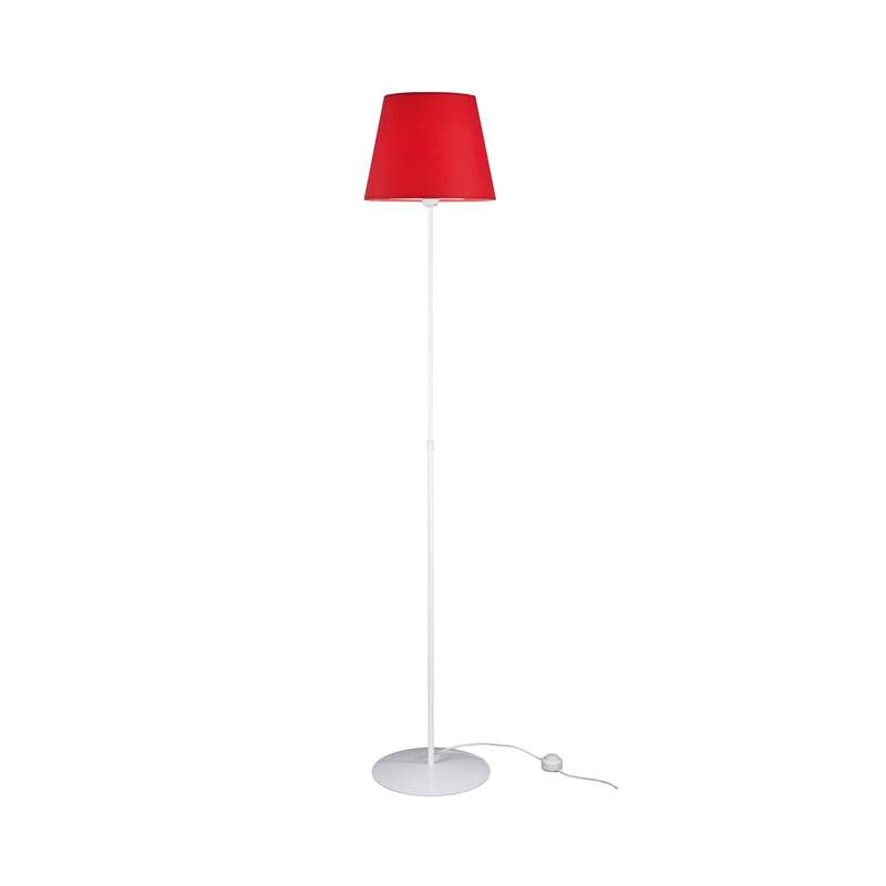 Aluminor Stehlampe Lampe Store LED Höhenverstellbar weiß rot 175cm Stahl Textil - 3131130359540