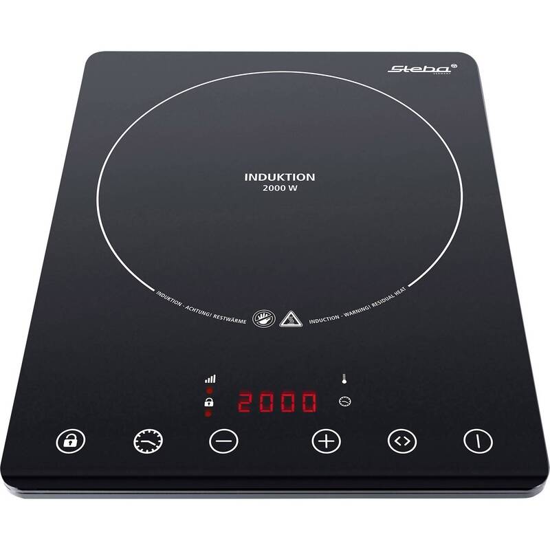 Steba IK 65 SLIM Induktionsplatte 2000 W 60-240 °C mit Timerfunktion schwarz - 4011833302588