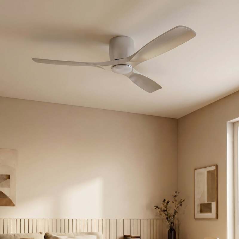 Lucande Deckenventilator Moneno Smart Ventilator LED dimmbar silber 131cm IP20 - 4255830913433