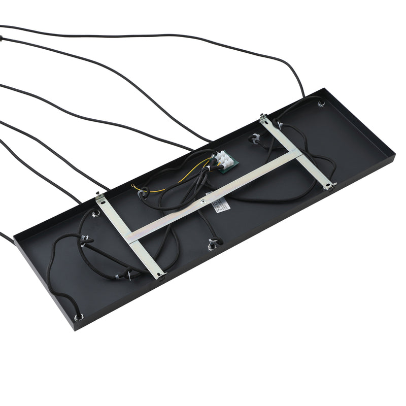 Lindby Hängelampe Hängeleuchte Ovelia LED Pendelleuchte dimmbar braun 6-flammig - 4251911775280