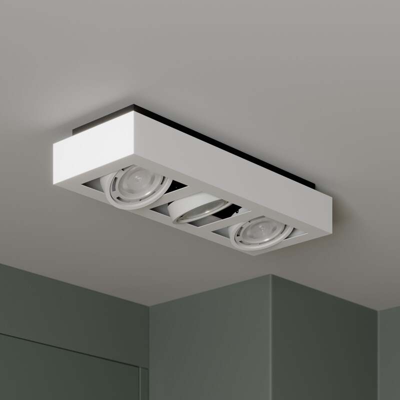 Arcchio Deckenlampe Ronka LED Deckenstrahler 3-flammig dimmbar weiß 50cm Leuchte - 4251096559705