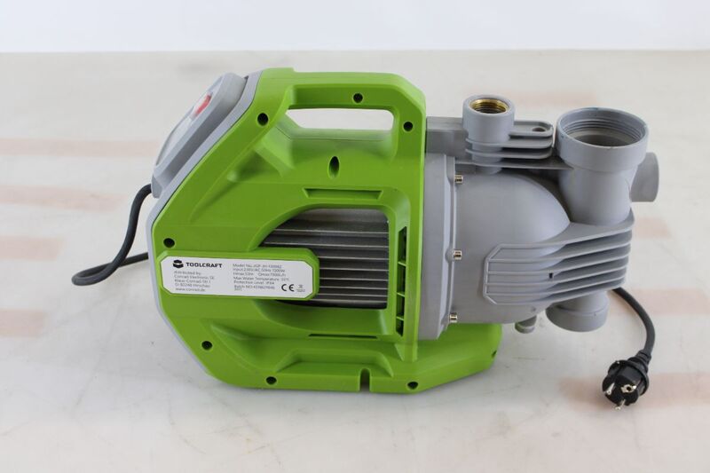 Toolcraft Gartenpumpe 7000l/h 53m Förderhöhe Handpumpe Bewässerungssystem 230V - 4064161310121