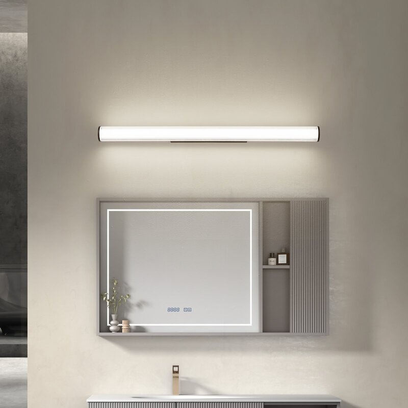 Wandleuchte Wandlampe Lindby LED Lampe schwarz Stahl IP44 Kirka CCT 90cm - 4251911795097