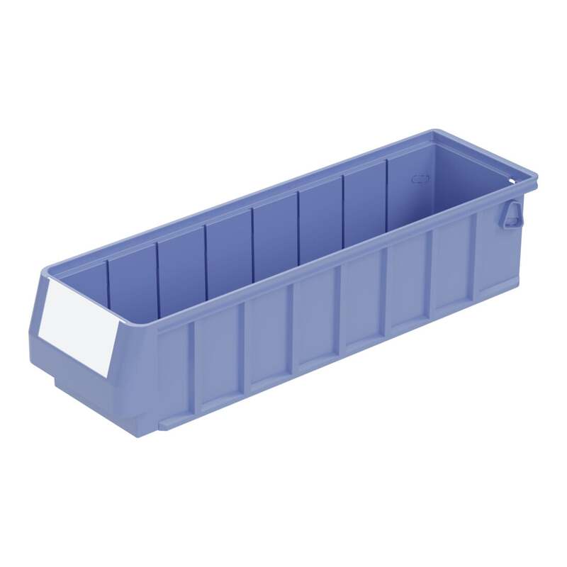 Bito Regalkasten RK4109 Lagerbox 2,7l taubenblau 16 Stück Etikett 400x117x90mm - 4250692914239