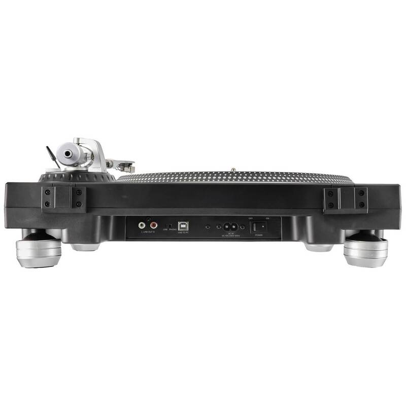 Renkforce USB-Plattenspieler Riemenantrieb RF-TURBD-010 Retro-Design schwarz - 4064161246451