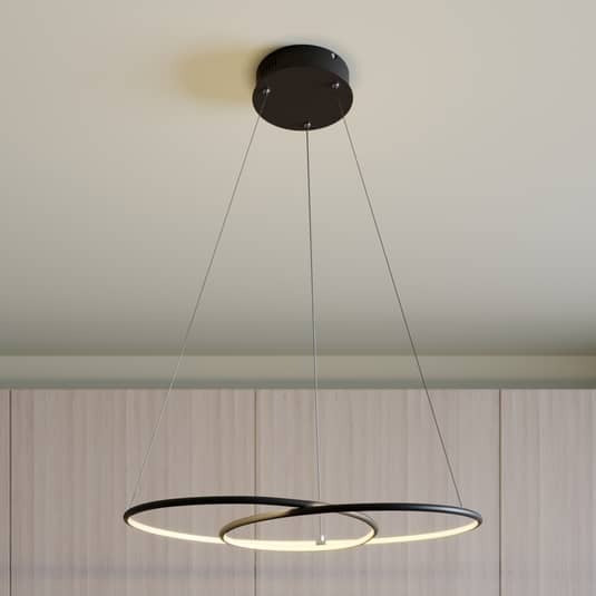 Lindby Lucy LED-Hängeleuchte Deckenlampe Pendelleuchte Lampe Leuchte schwarz LED - 4251096563788