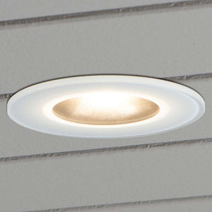 B-Ware Konstsmide LED Einbauleuchte 7875 Außenbereich Lampe warmweiß IP44 Ø11cm weiß