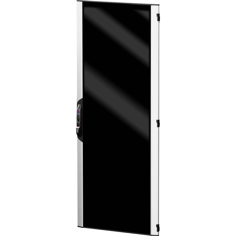 Rittal Netzwerkschrank Sichttür Aluminium 19 Zoll 800x2000mm schwarz silber - 4028177955028