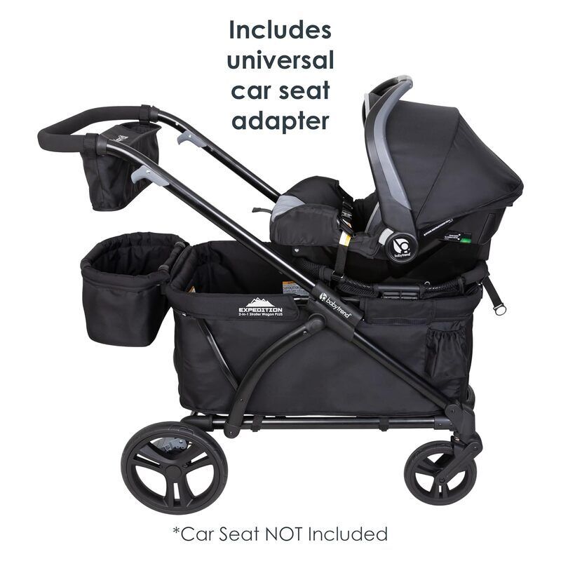 Baby Trend Expedition 2-in-1 Kinderwagen Wagon Plus Ultra Black für 2 Kinder - 090014035884
