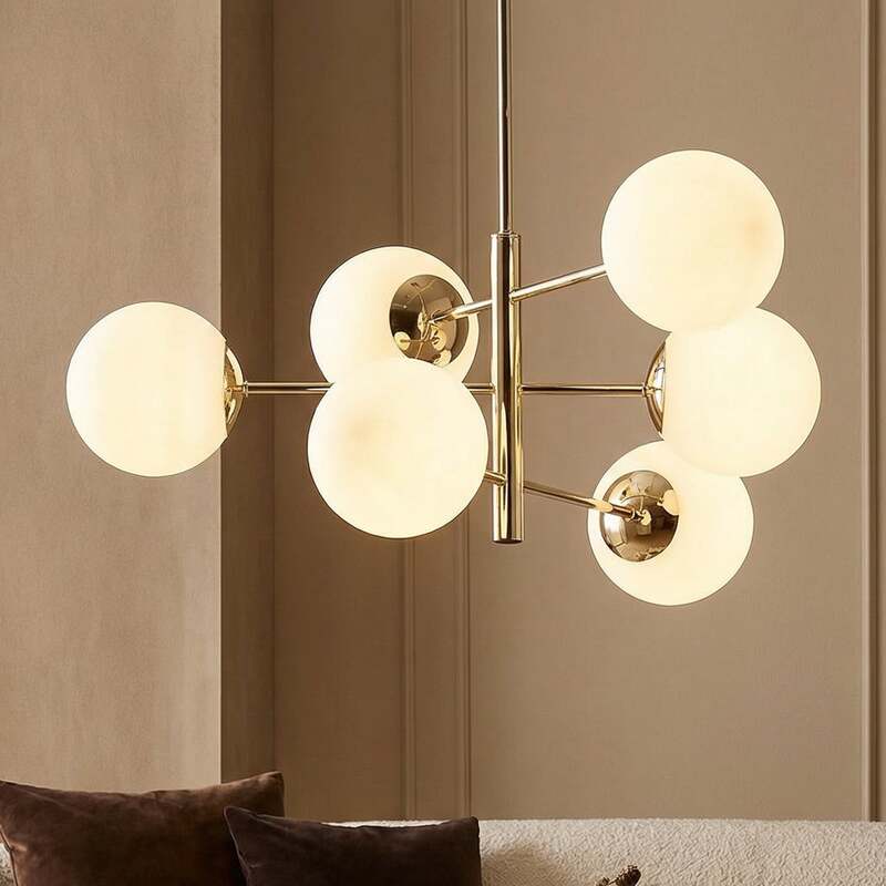 Euluna Hängeleuchte Aurora Pendelleuchte Lampe 6-flg goldfarben SIEHE TEXT/FOTO - 4255830900051