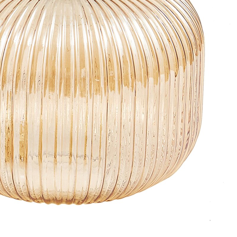 Lindby Hängeleuchte Doroteo 1-flg. amber Glas Deckenlampe Leuchte Spot Lampe - 4251911792980