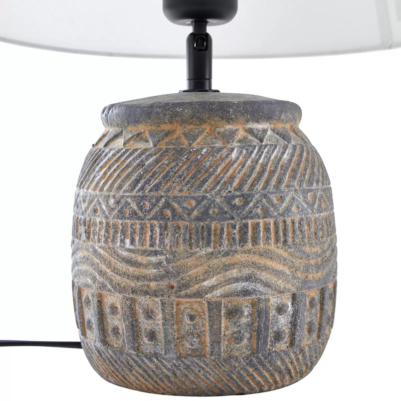 Lindby Tischleuchte Aelith Ø 30 cm grau Keramik E27 Tischlampe Lampe 20 STÜCK - 4251911778120