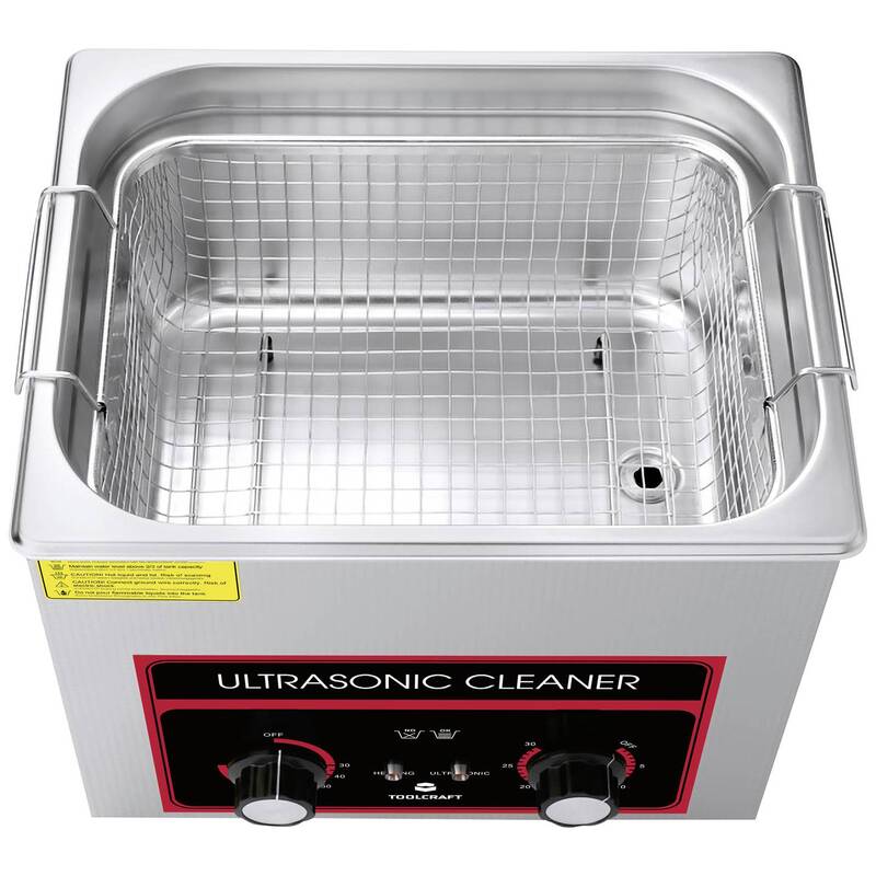 Toolcraft Ultraschallreiniger 10l Werkstatt Schmuck Edelstahl 440W mit Heizung - 4064161294131