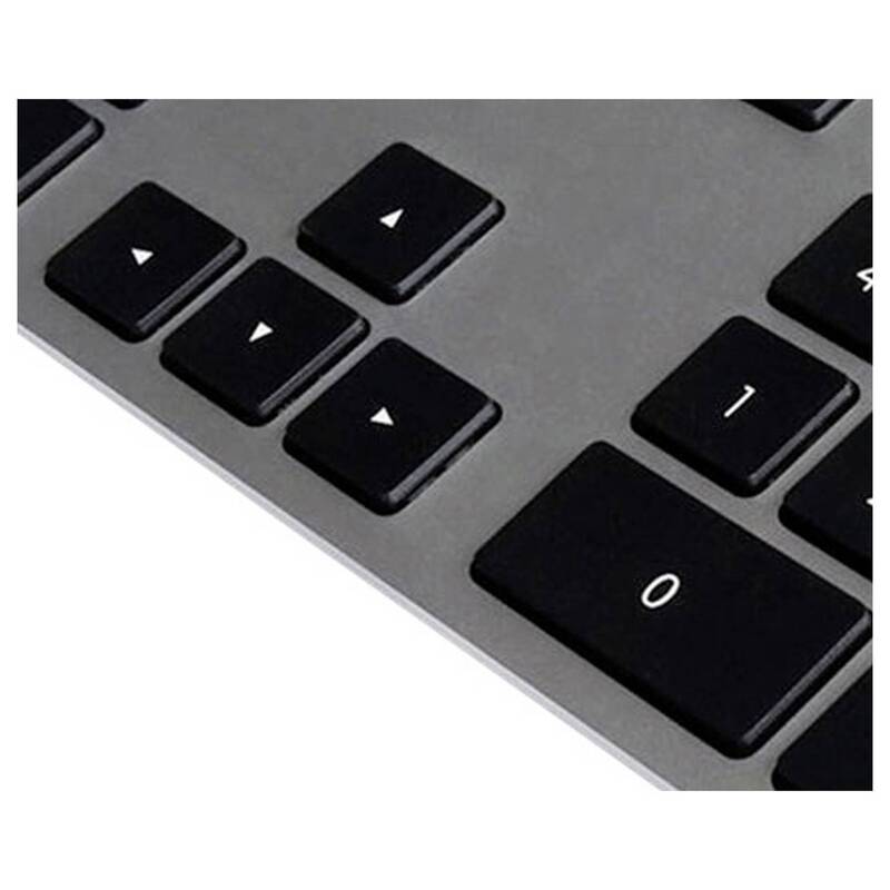 Matias FK418DCB-DE WL Aluminium Tastatur QWERTZ Space Grau für Mac - 0833742007651