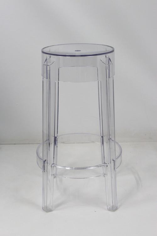 Kartell Charles Bar-Hocker Barhocker Sitzhocker Stuhl transparent Sitzhöhe 65cm - 8034105782631