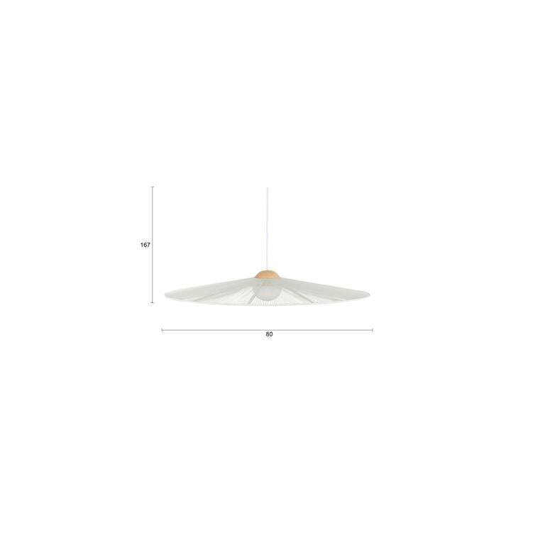 Zuiver Belle Hängeleuchte Pendelleuchte Lampe rund 80cm beige Eisen - 8718548093645