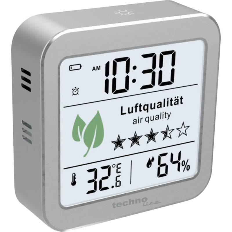 Techno Line WL1020 CO2-Anzeige CO2-Messgerät Wetterstation Thermometer Anzeige - 4029665210209