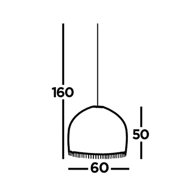 Searchlight Hängeleuchte Pendellampe Bali Bambusleuchte holz hell E27 Ø 60 cm - 5053423176987