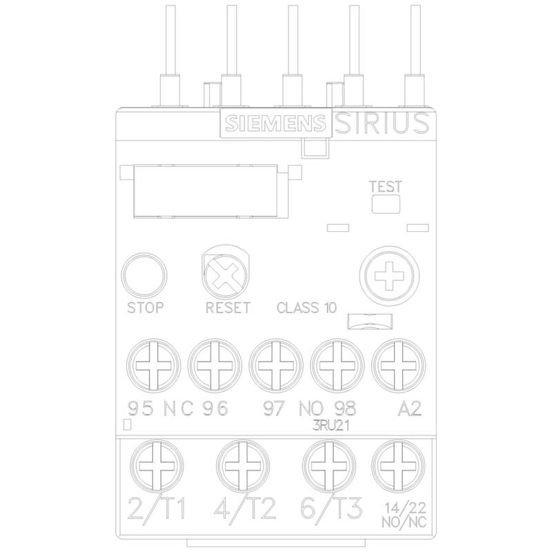 Siemens Überlastrelais Relais 690V S00 3RU2116-1AB0 1 Schließer 1 Öffner 1 Stück - 4011209781597