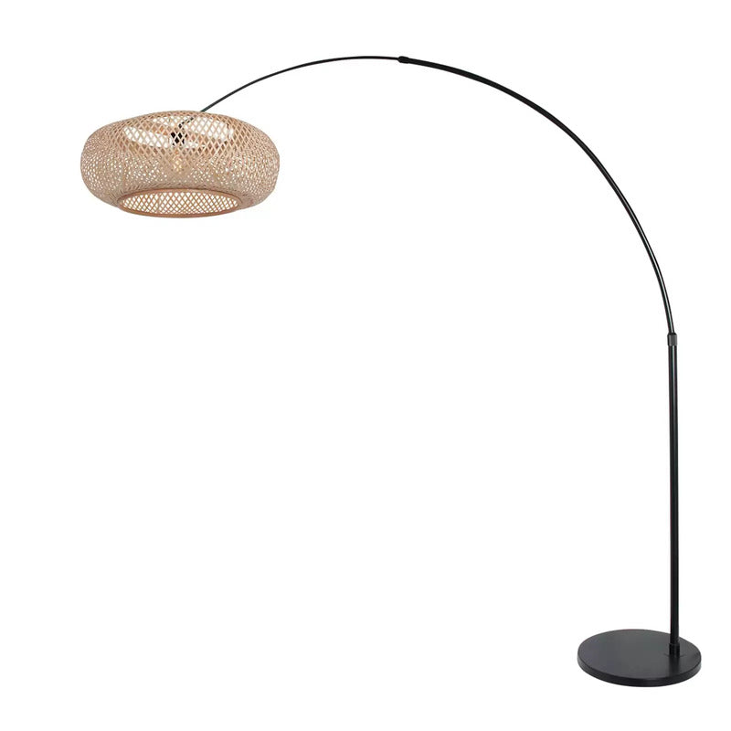 Steinhauer Bogen-Stehlampe Sparkled Light schwarz buche SIEHE TEXT/FOTO - 8712746152944
