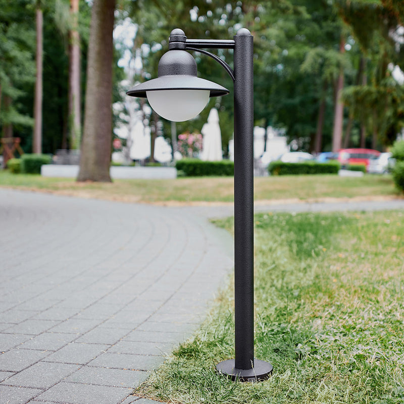 Wegeleuchte Gartenleuchte Albert Leuchten Wegelampe Yarai Schwarz Montageplatte - 4007235641509