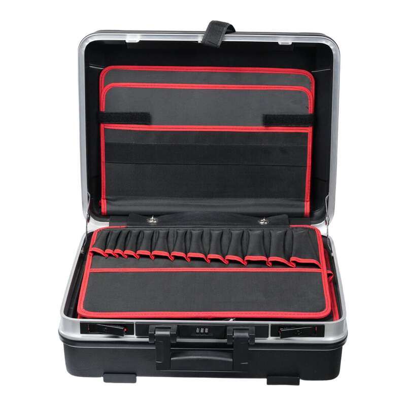 STIER Werkzeugkoffer Werkzeugbox Set schwarz ABS Kunststoff 475x385x190mm leer - 4251709645962